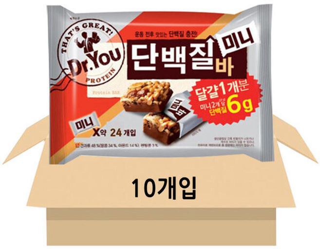 닥터유 단백질바 미니, 10개, 337.5g