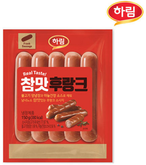 하림 참맛후랑크 150g 10봉, 10개