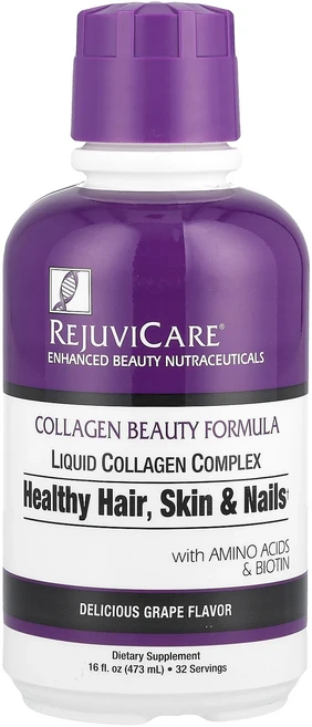 Rejuvicare 콜라겐 뷰티 포뮬라 액상 콜라겐 복합체 포도 맛 473ml(16fl oz), Rejuvicare콜라겐뷰티포뮬라액상콜라겐복합체포도맛4, 473ml, 1개 - 쿠팡