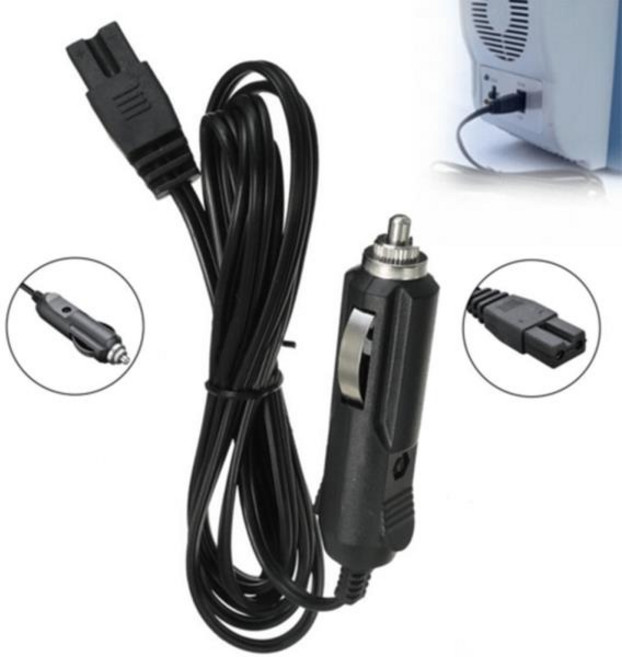 식물등연결선 차량 쿨러 박스 미니 냉장고 담배 라이터 2 핀 DC 리드 케이블 플매트 카펫 러그 와이어 충전, 1개