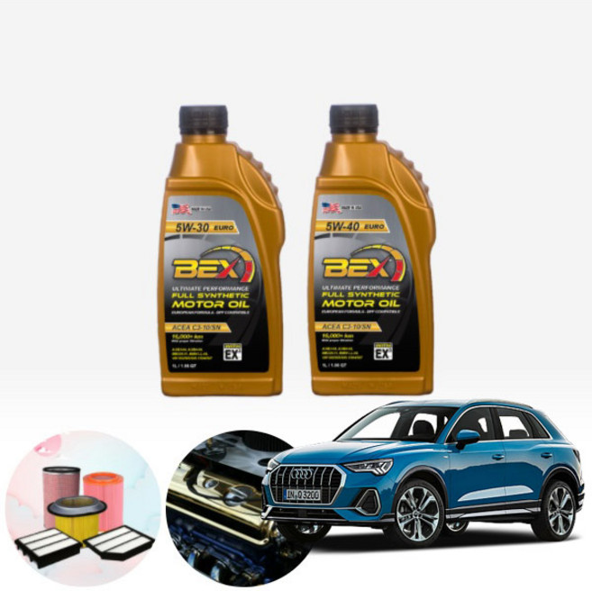 BMW (15-20) 435d F32 그란쿠페 (N57) BEX 수입차용 합성엔진오일 필터세트 ONL-011, 5w30 7통+필터포함, 0