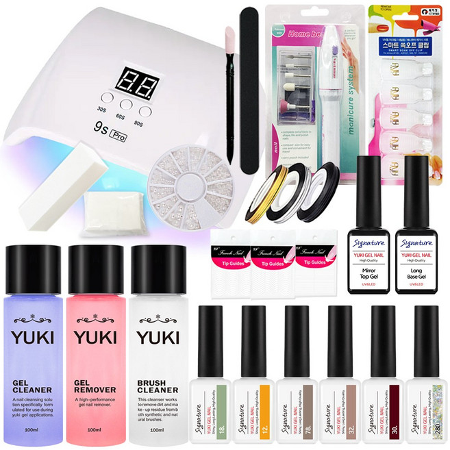 유키 내맘대로 젤네일 세트 프로 시그니처 120W 50세트, 유키 프로 시그니처 젤네일 50세트, 1세트