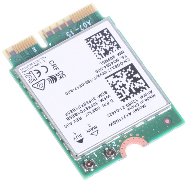 AX211NGW 네트워킹 어댑터 Wi-Fi6e 카드 Cnvio2 고속 블루투스 호환 5.3, one piece