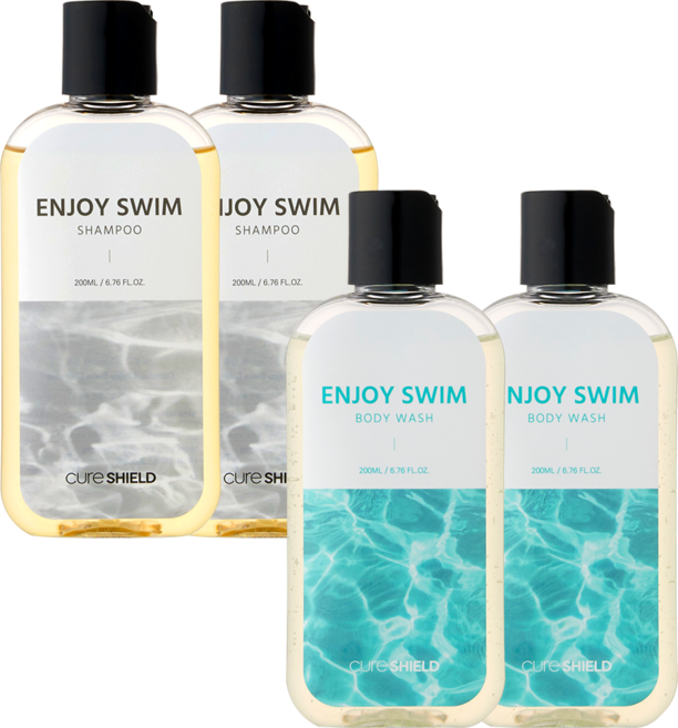 인조이스윔 염소제거 수영장 샴푸 바디워시 클렌져 냄새제거 세트, 2세트