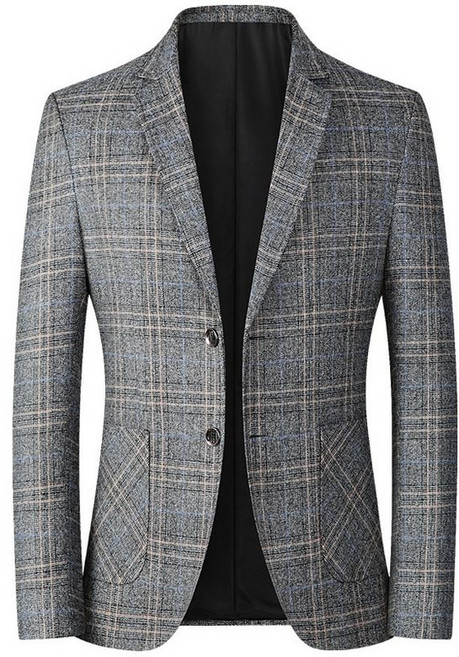 남자 체크 자켓 가을 콤비자켓 남성 봄가을정장 코트