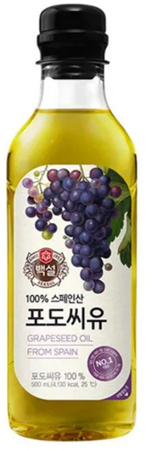 백설 포도씨유, 500ml, 12개