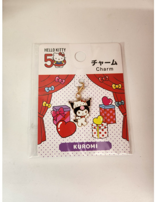 산리오 헬로키티 50주년 쿠로미 참 키링