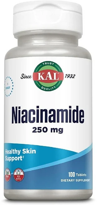 KAL 나이아신아마이드 250mg 정제 비타민 B3 보충제 ActivTabs 비건 100회 제공량 100정 - 쿠팡