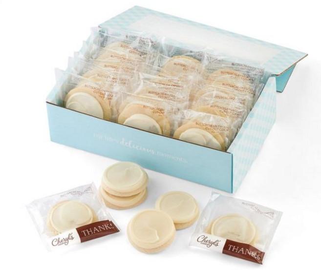 Cheryl's Cookies 버터 쿠키 체릴스 리본 선물 상자 버터크림 프로스팅 감사 고급, 1개
