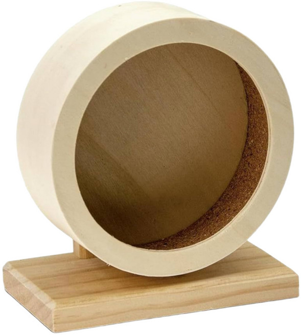 햄스터 기니피그 원목 무소음 쳇바퀴 햄스펫, 1개, 33cm