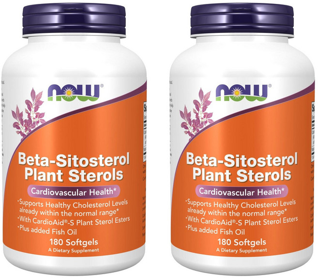 Now Foods 베타-시토스테롤 플렌트 스테롤 소프트젤, 180정, 2개