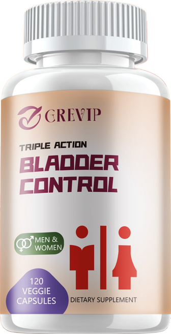 3중 작용 방광 조절 (120캡슐) 여성과 남성을 위한 잦은 배뇨 과민증, 1개, 60정