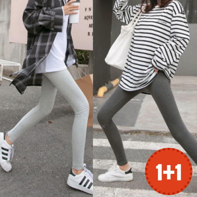 쫀쫀 모달 9부 레깅스 2컬러팩 빅사이즈