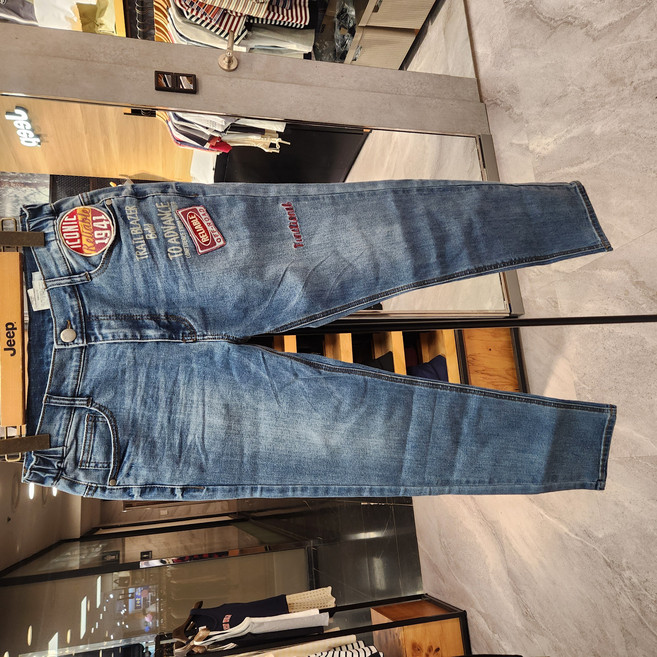 지프 동아쇼핑 중청 스트레이트 1941와펜 데님 청바지 GL2DPM106