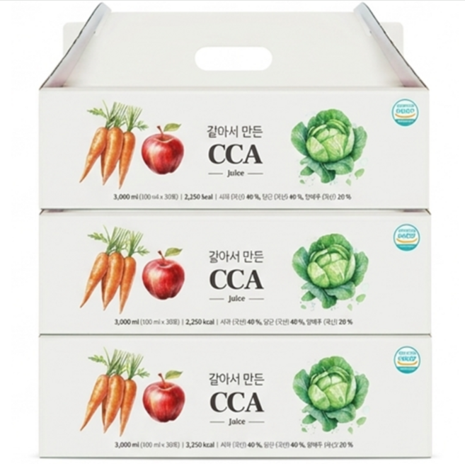 [네이처나인] 아침에 마시는 갈아서 만든 CCA주스 30포 60포 90포, 90개, 100ml