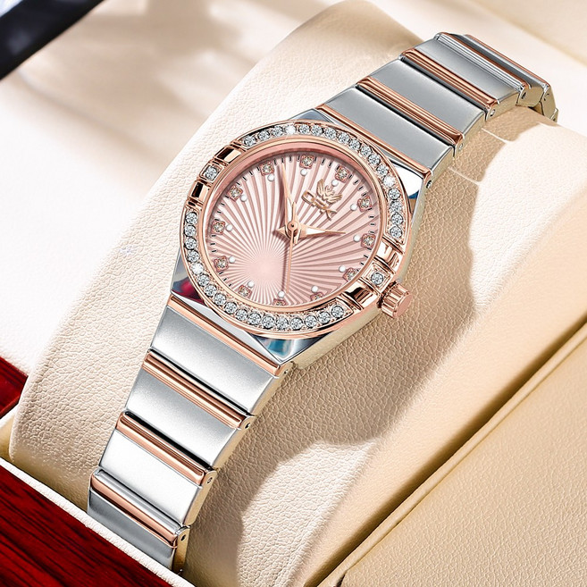 OPK 여성손목시계 정품쿼츠 럭셔리 명품 워터프루프 야광 메탈시계