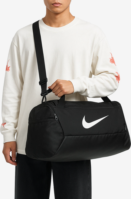 나이키 브라질리아 41L 더플백 S 여행 헬스 캠핑 운동가방 DM3976-010, 블랙, 1개