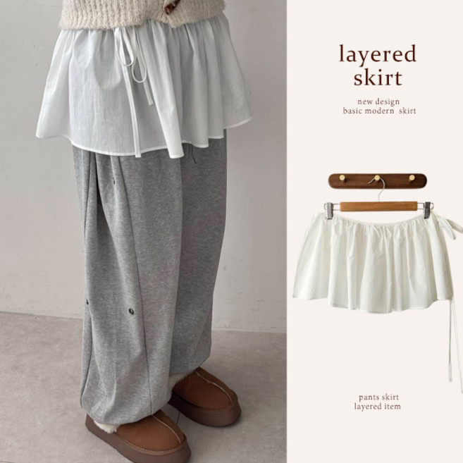 레이어드 자체제작 키치 러블리 사계절템 / (made)플레인레이어드랩스커트JCT
