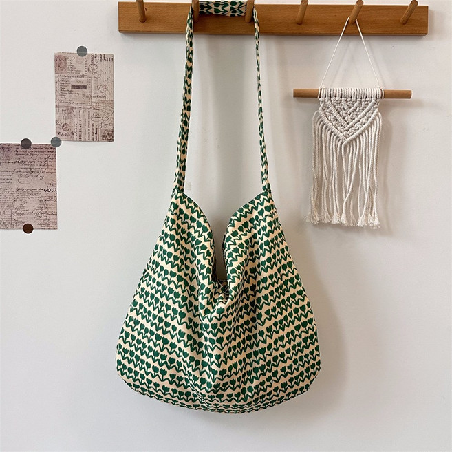 대용량 캔버스 숄더 크로스백 여성용 에코백 Woman's bag 뉴타임즈 D415E056