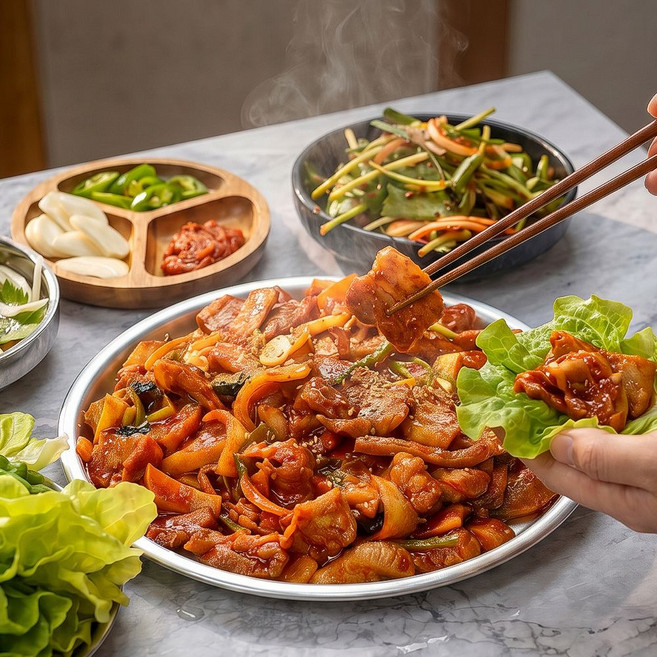 [정다운농원] 국내산 보성 녹돈 삼겹불고기 간편하게 조리하는 밥반찬 (1팩 300g), 1개, 300g