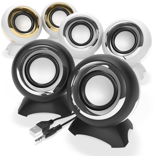 메이브 컴퓨터 pc 스피커 2채널 USB 게이밍 유선 M10, 블랙실버