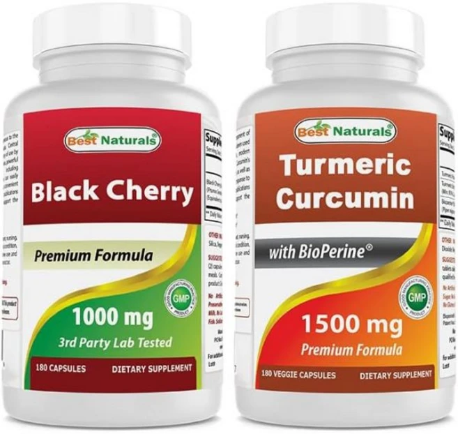 강황 방 치매 블랙 체리 1000mg 커큐민 1500mg/바이오페린 제공, 강황 방 치매 블랙 체리 1000mg 커큐민 1500m, 1개, 180정 - 쿠팡