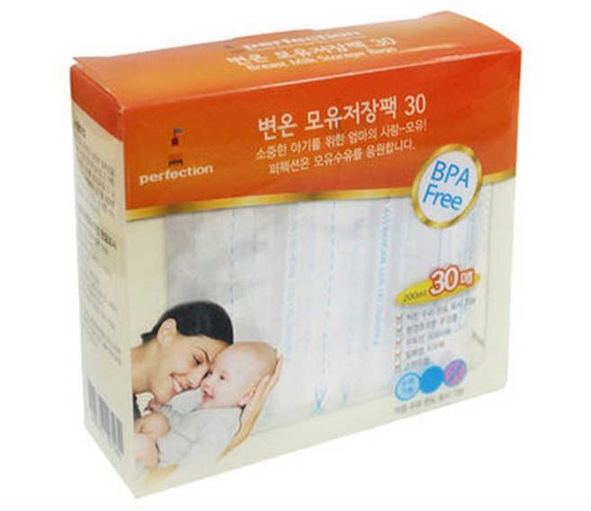 퍼펙션 변온 모유저장팩 30매 모유팩 온도감지, 30, 30개