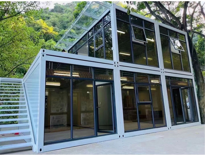 조립식 주택 2층 이동식 확장형 컨테이너 하우스 소형 방 휴가용 부모 자녀 레저 공간, 06 Style 1