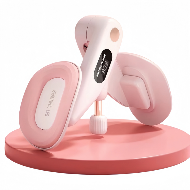 BEAUTYLEG 美腿訓練器 可調阻力, 粉, 第四代【玫瑰粉】15-20kg｜充電計數