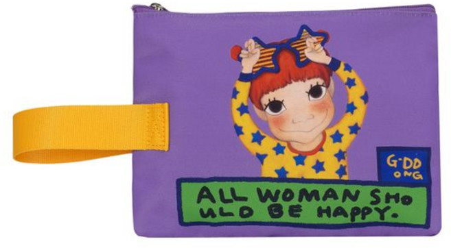 육심원스트랩플랫파우치 중 개똥이