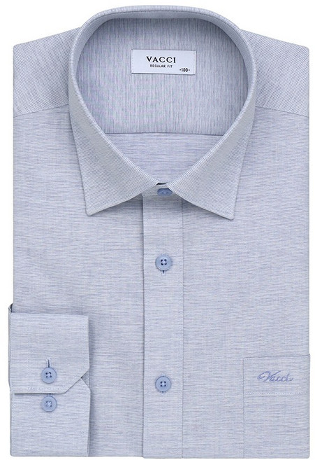 바찌 카치온 요꼬 솔리드 일반핏 긴소매 셔츠 네이비 VD1P1BR503N0