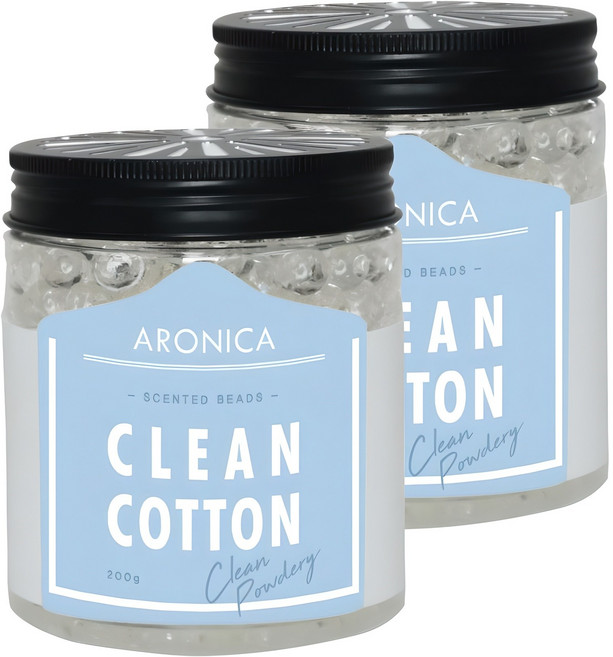 아로니카 센티드 비즈 방향제 본품, 200g, 2개, 클린코튼