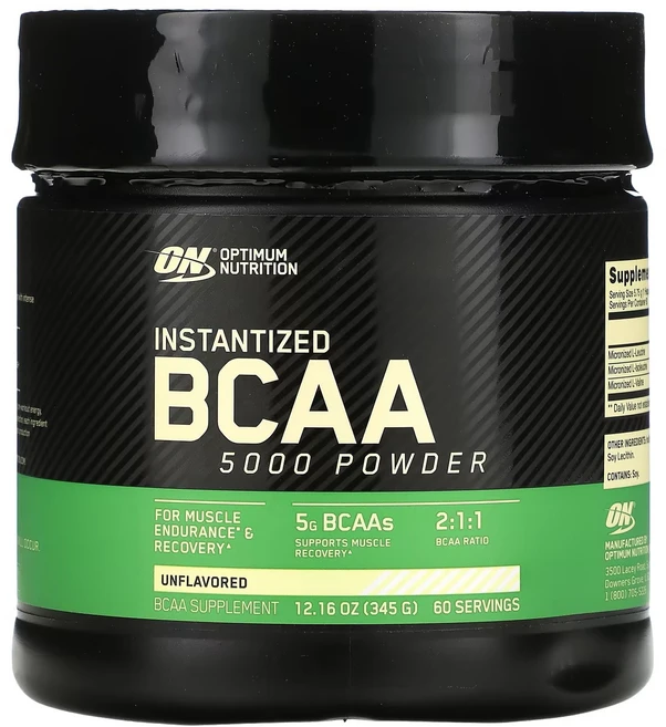 옵티멈뉴트리션 인스턴타이즈드 BCAA 5000 파우더 언플레이버드, 345g, 1개 - 쿠팡