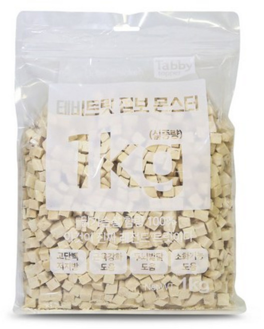 테비트릿 동결건조 점보 몬스터, 치킨트릿, 1kg, 1개