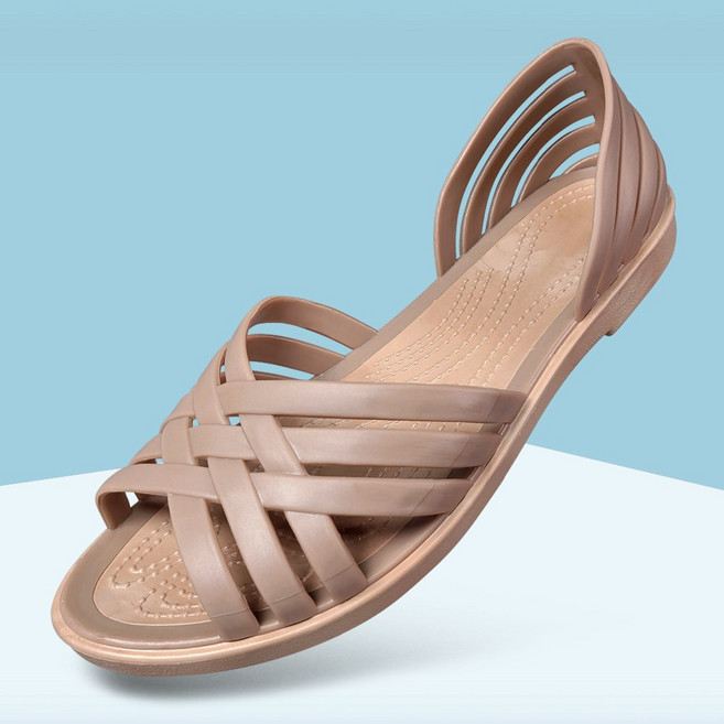 마마슈 여성 스트랩 젤리슈즈 토오픈 발볼넓은 장마철 휴가철 SJ27