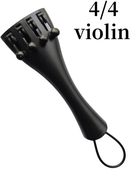 쿠쿠스토어 새로운 탄소 섬유 바이올린/비올라 테일피스 로프 포함 4/4 1/2 크기 액세서리, 01 4-4 violin