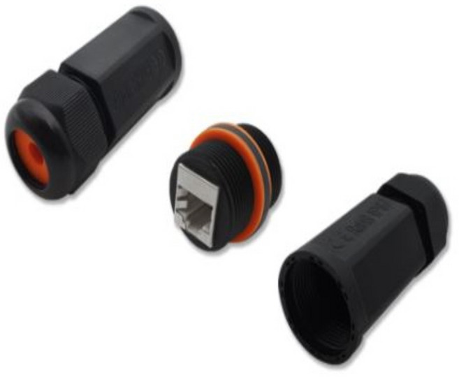 CAT6A CAT7 방수 랜선 연장커플러 8P8C RJ45랜케이블, 1개