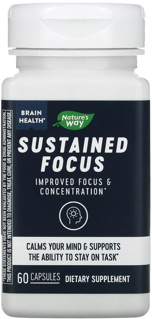 네이처스웨이 Brain Health 서스테인드 포커스 캡슐 60정, 1개 - 쿠팡