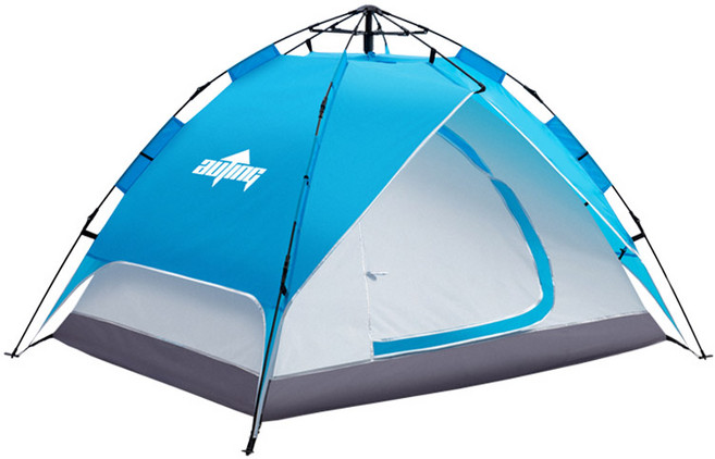 연필트리 텐트 팝업텐트 원터치텐트 자동텐트 피크닉텐트 그늘막텐트, 2in1오토텐트_스카이블루, 3-4인용