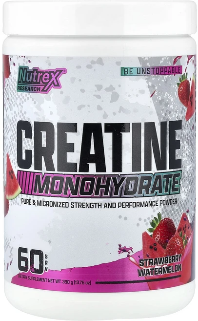 프리미엄상품 Nutrex Research 크레아틴 일수화물 딸기 수박 390g(13.76oz) 끝내주게잘나가는상품, NutrexResearch크레아틴일수화물딸기수박390g, 390g, 1개 - 쿠팡