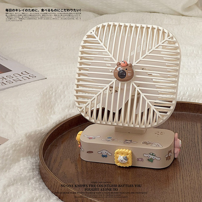 90도 회전 마그네틱 온실용 무선 손 자석형 무선선풍기 충전식 USB, 라이트 화이트 미니 카바 충전 선풍기 B