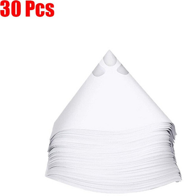 50Pcs 페인트 필터 용지 일회용 정화 스트레인 컵 100 메쉬 페인트 스트레이너 자동차 페인트에 대 한 나일론 메쉬 균일 한 여과, 30개
