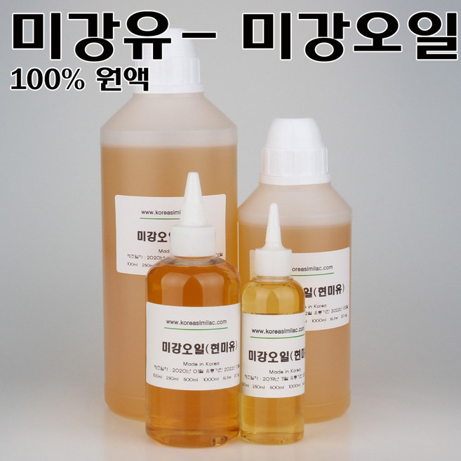 코리아씨밀락 미강유 - 현미유, 미강유 1리터, 1개