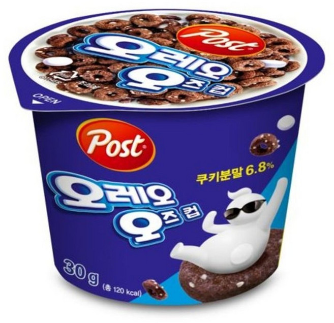 오레오오즈 컵 시리얼, 30g, 1개