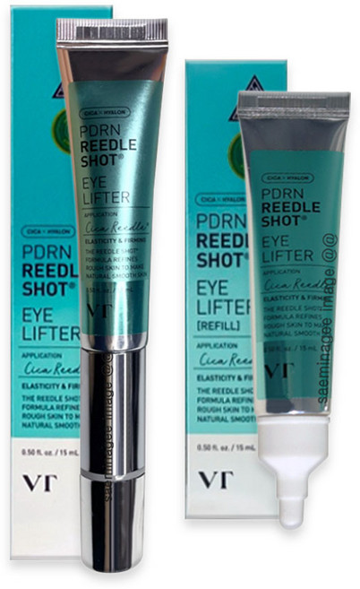 VT PDRN 리들샷 아이 리프터 본품 15ml / 미세진동 아이케어, 2개