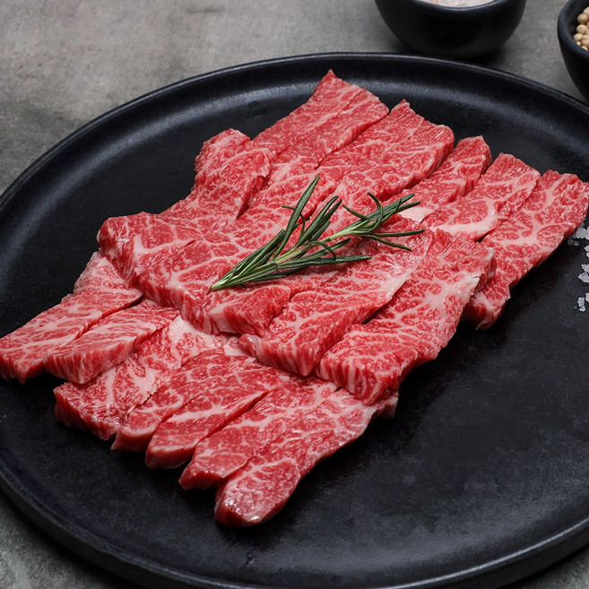 [바른미소고기]한우 1+등급 이상 꽃갈비살 구이250g, 1개