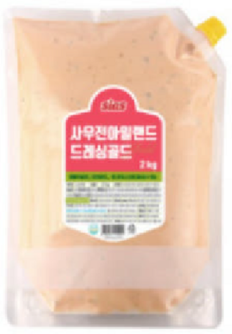 [시아스] 사우전아일랜드드레싱골드, 2kg, 1개