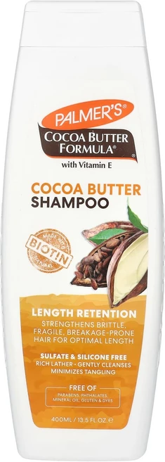 파머스 코코아 버터 포뮬러® 비타민 E 함유 모발 길이 유지 샴푸 400ml (13.5 fl oz) PAL-04801 - 쿠팡