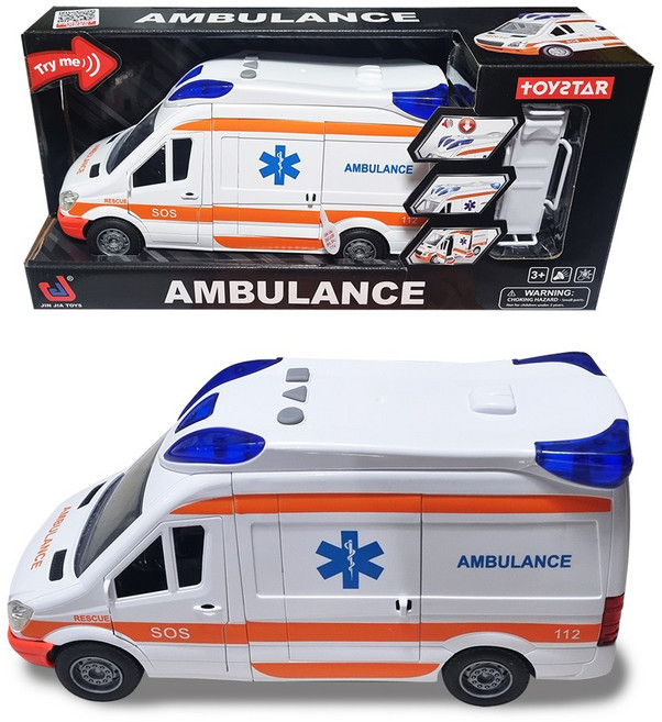 진지아토이즈 세계유통 엠뷸런스, 혼합색상, 1개