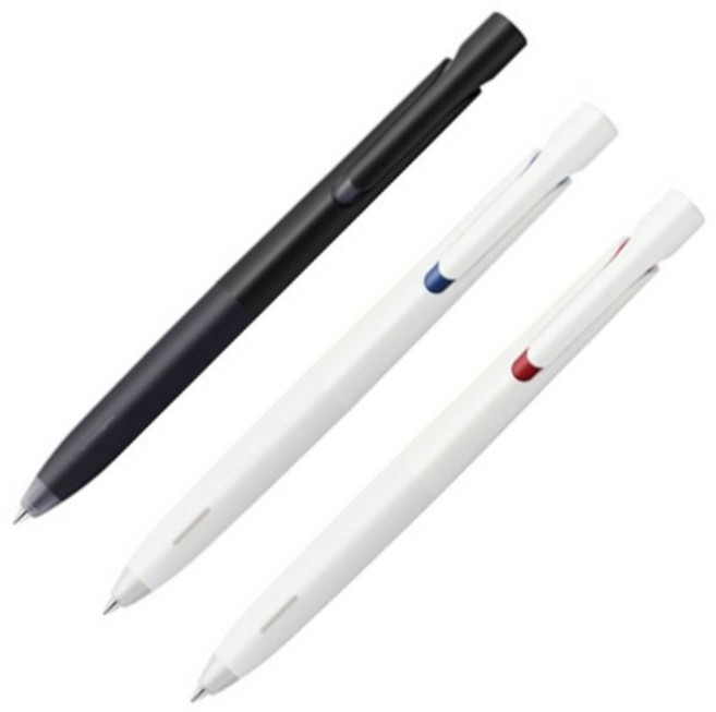 제브라 유성펜 블렌 BAS88-BK 0.5mm 블랙(1개) 레드(1개) 블루(1), 3개